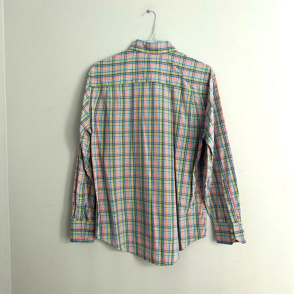 William W Men's Multicolor Checkered Button Up Shirt Size M - Picture 4 of 7